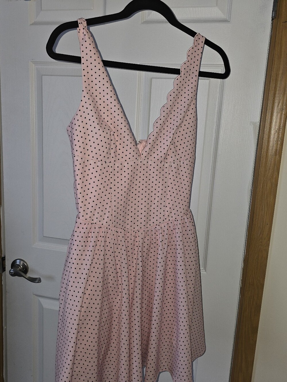Oh Polly Pink Polka Dot Mini Dress - Picture 3 of 4